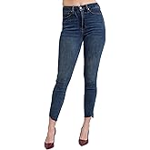 Judy Blue Women's High-Rise Tummy Control Step Hem Skinny Jeans