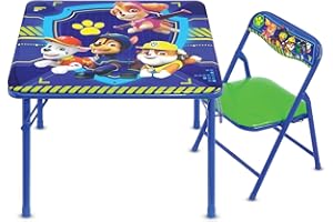 Paw Patrol Junior Table & Chair Set, Folding Table & Padded Chair