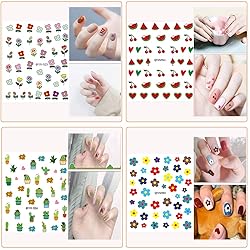 Nail Stickers for Women and Little Girls - 12