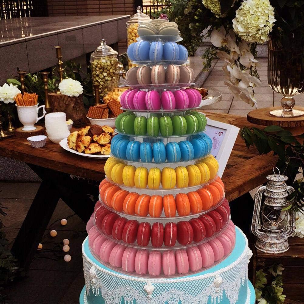 Presentoir A Gateau Pour Le Decor Danniversaire De Mariage Waterfail 10 Niveaux Tour Tour De Macaron Pyramide De Macaron Assiettes Et Plats De Service Presentoirs A Gateau