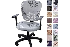 Melaluxe Computer Office Chair Covers - Protective & Stretchable Universal Chair Cover Stretch Rotating Chair Slipcover