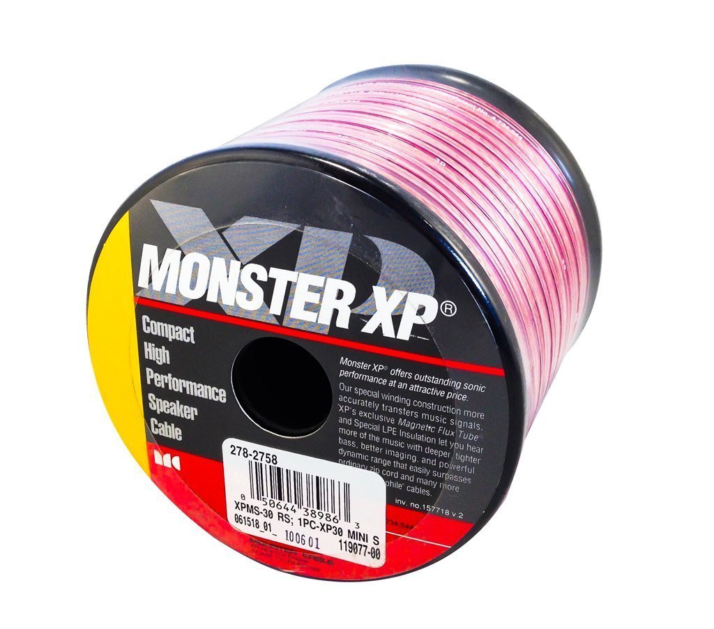 monster xp speaker cable with magnetic flux tube