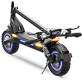 iScooter Electric Scooter for Adults,Off-Road Tires,Dual Suspension&amp;Brakes | Long range performance with powerful motors, bright lights, responsive handling, and reliable stopping for outdoor rides