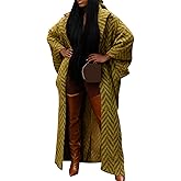 Seltaon Women Long Cardigan Sweaters Oversized Chunky Knit Winter Striped Open Front Sweater Cardigans Outerwear Trendy