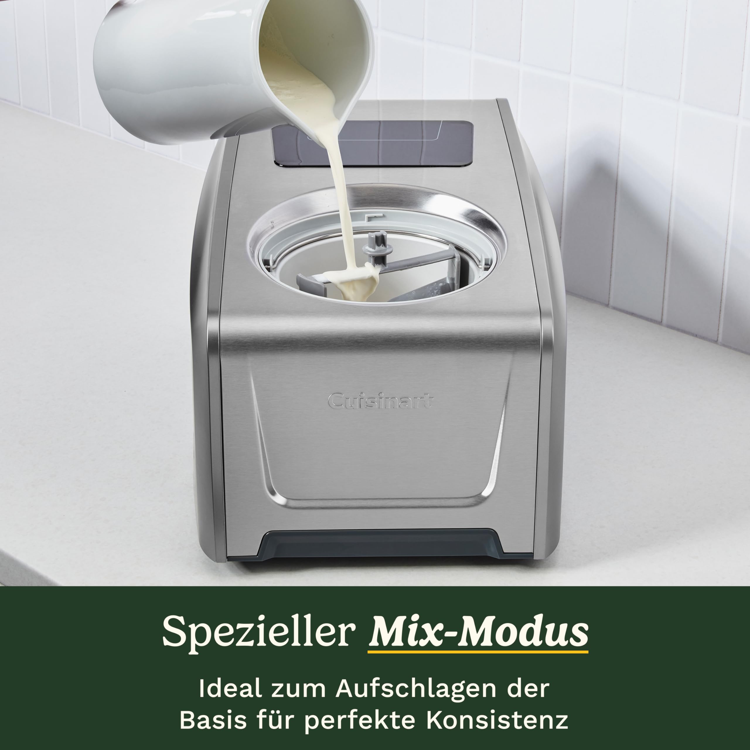 Cuisinart FreezeEase Pro – Selbstkühlende Eismaschine 4 Voreinstellungen | 14 Funktionen | Eiscreme, Sorbet, Frozen Yoghurt, Gelato Kein Vorkühlen nötig | Fertig in 40 Minuten | 90 Min Kühlhaltefunkt 5