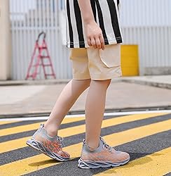 DADAWEN Boys Girls Lightweight Breathable Sneakers