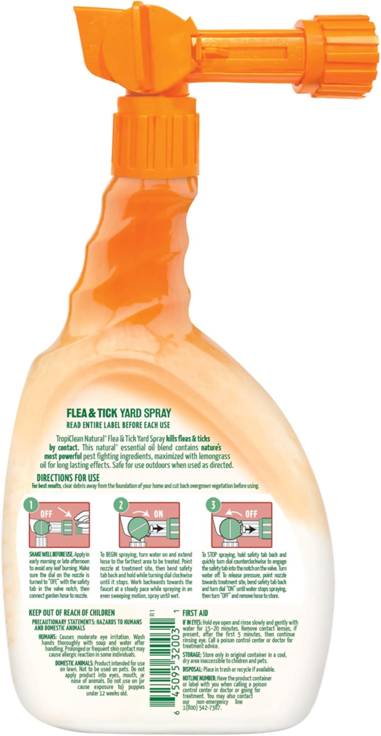 tropiclean flea and tick spray