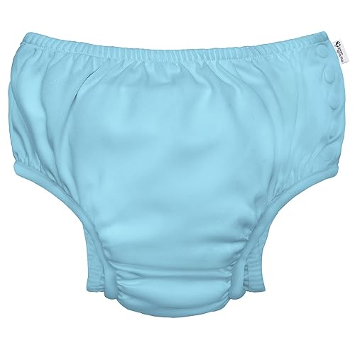 Green Sprouts Baby Ultimate Reusable Snap Swim Diaper, Aqua, 6-12 Months