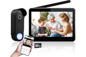 ACEBELL Wireless WiFi Video Intercom System, 1080P Video Doorbell Camera with Monitor, Video Door Phone with 7''Touch Screen 