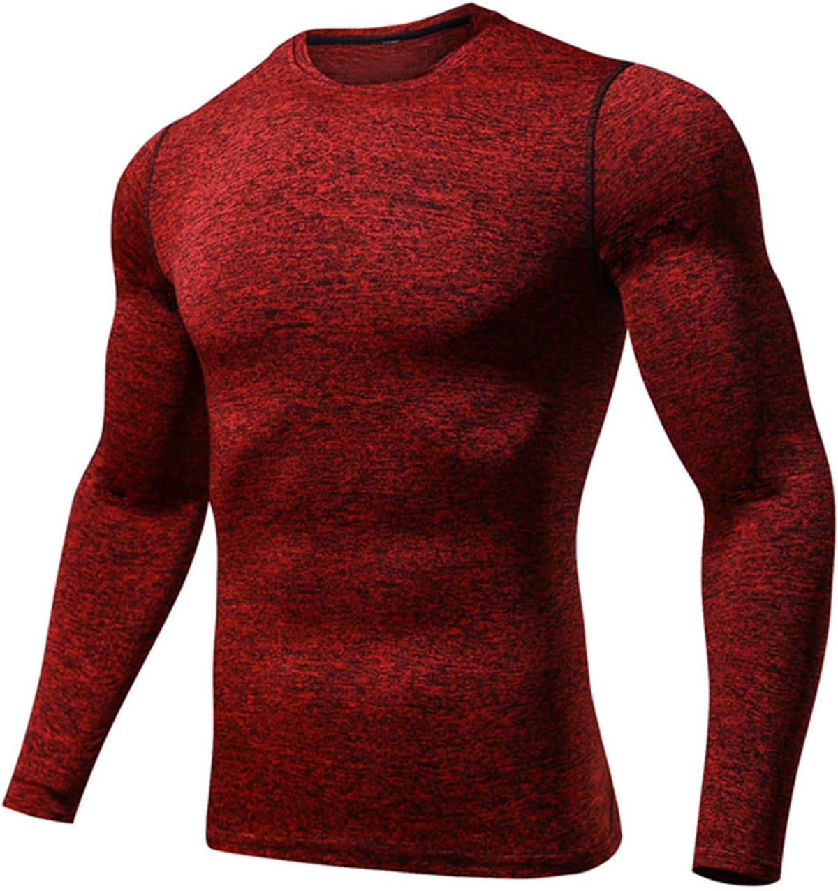 Outto Men's Long Sleeve Running T-Shirts Compression Base Layer Sports Tops