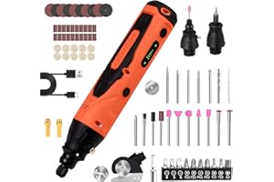 4-in-1 Mini Cordless Rotary Tool Set,5-Speed USB Charging with 90 Accessories,4V Multi-Purpose Electric Rotary Tool for Sandi