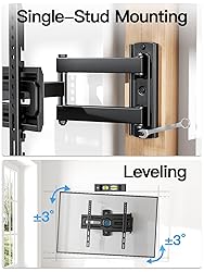 Pipishell Full Motion TV Wall Mount for Most 26-60