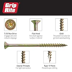 Grip Rite Prime Guard 2GCS10BK T25 Star Drive