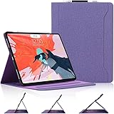 Skycase iPad Pro 12.9 Case 2018, iPad Pro 12.9 3rd Generation Case, [Support Apple Pencil Charging] Auto Dormancy Canvas Mult