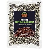 VIGOROUS MOUNTAINS Shredded Dried Woodear Mushrooms 6oz | Natural & No Additives, Rich in Fiber & Iron – Perfect for Asian Cu