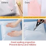 HCSSZ 24 Pcs Reusable Ziplock Bags 5 Sizes Travel Clothes Storage Waterproof view 4