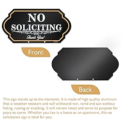 No Soliciting Sign for House with Stake - 50-mil