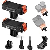 K&amp;F CONCEPT Magnetic Quick Release Adapter Mount for DJI Osmo Action 5 Pro | 2 Pack Plastic Extension Base Bracket with 1/4" Adapter, Quick Release Buckle for DJI Osmo Action 4/3 360 Accessories PP05