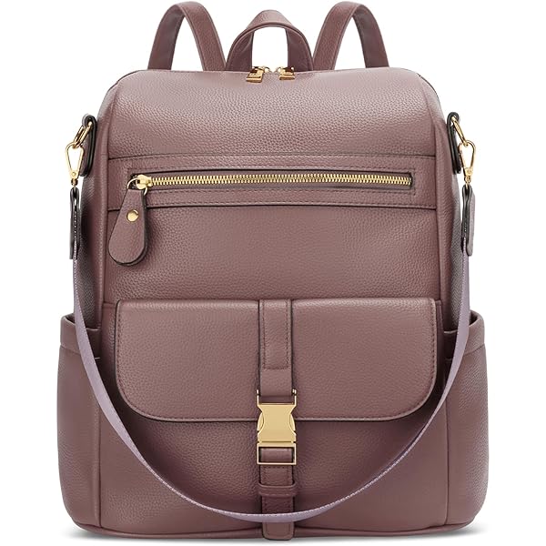Amazon.com: KKXIU Backpack Purse for Women - Multi-pocket Leather