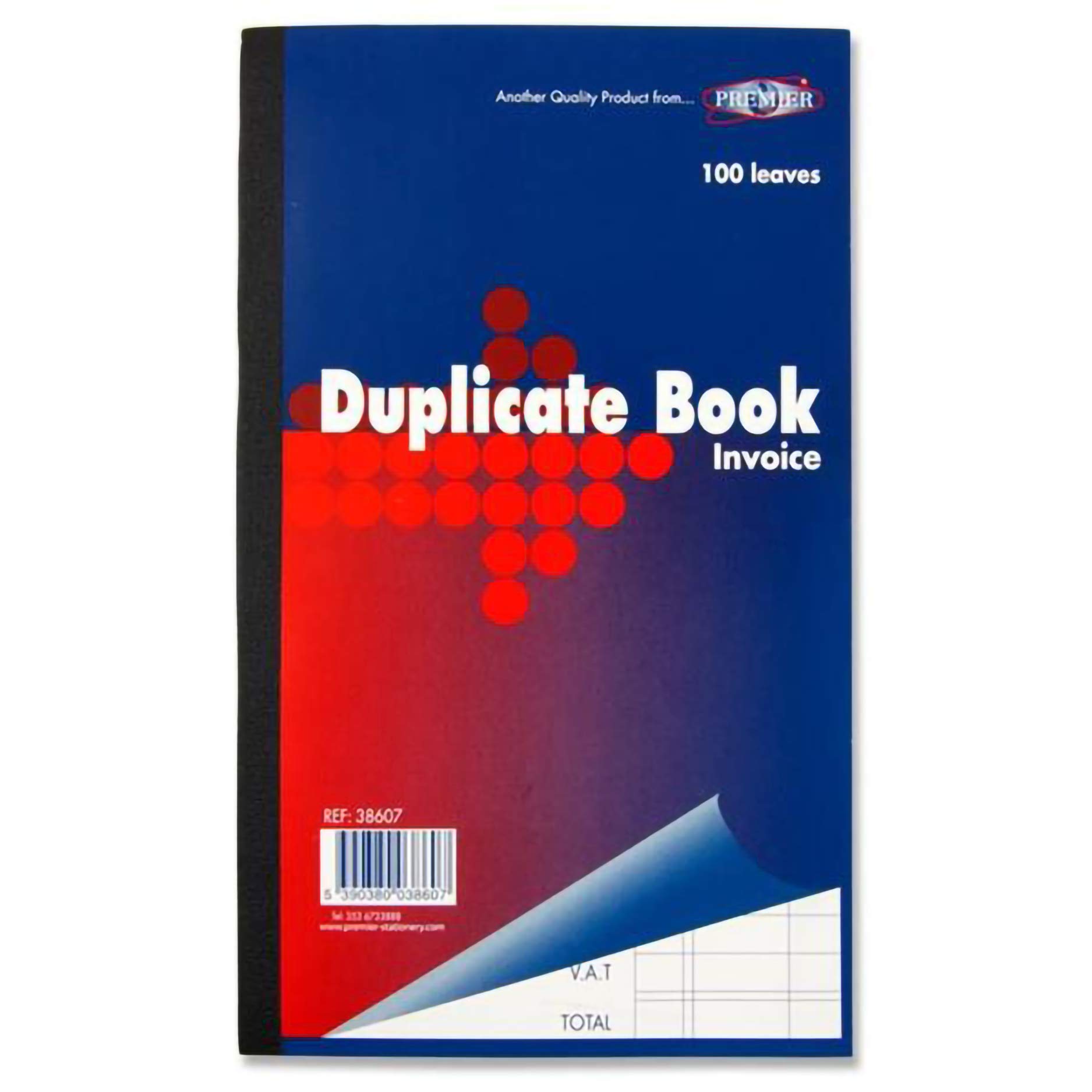 Premier Stationery 8.5 x 5-Inch Invoice Duplicate Book,S1738607