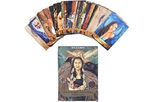 F.curella Tarot Cards for Beginners, 55 Tarot Deck and Oracle Deck, Angels and Ancestors Oracle Cards Tarot Cards with Meanings on Them and Angel Tarot Cards with e-Guide Book