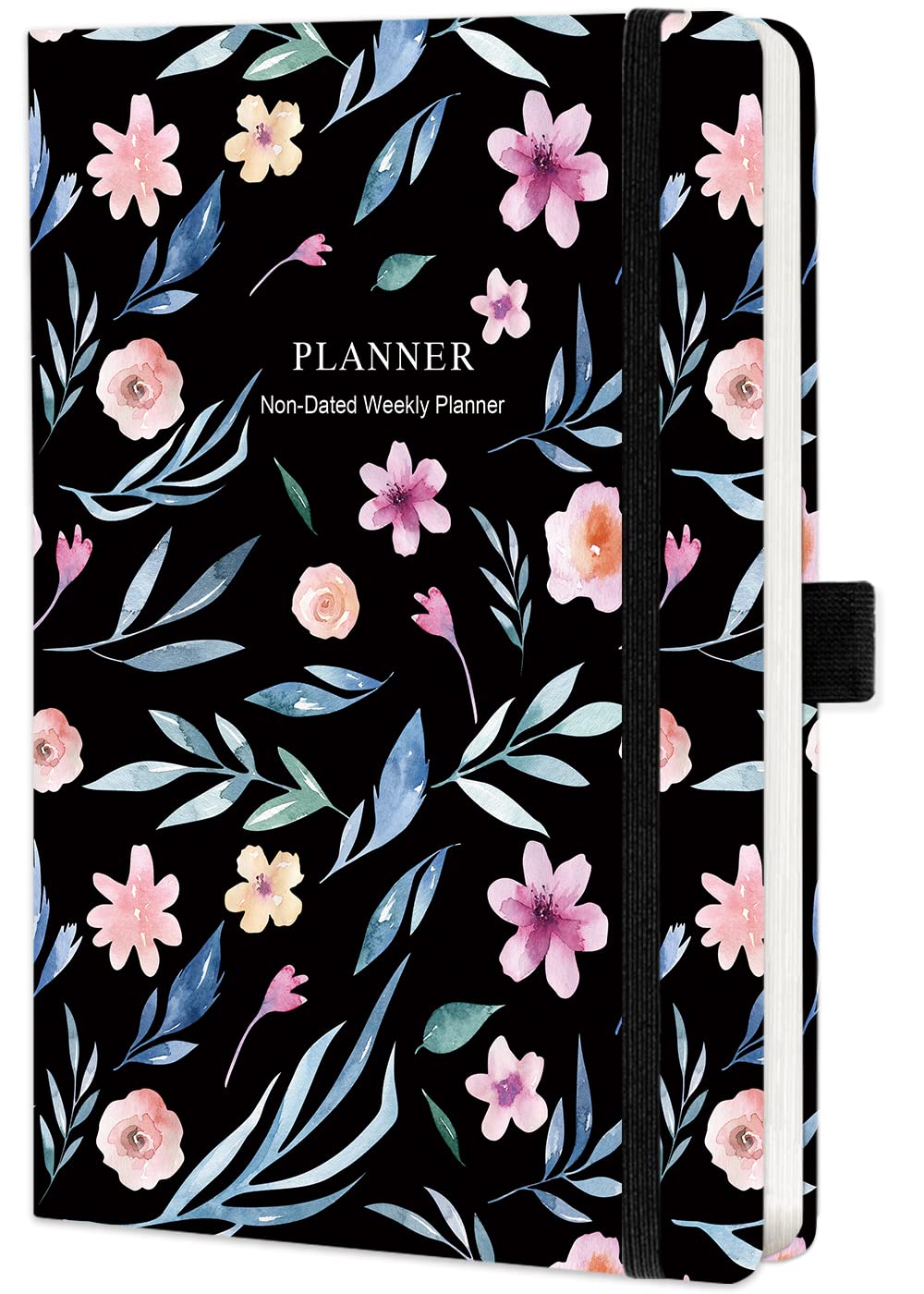 NectaRoy Non-Dated Weekly Monthly Planner, Undated Diary Journal to Increase Productivity, Time Management and Hit Your Goals, Lasts 1 Year, 8.3''x 6.1''