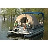 Pontoon Easy-Up Enclosure 56" D x 74" T, Pacific Blue