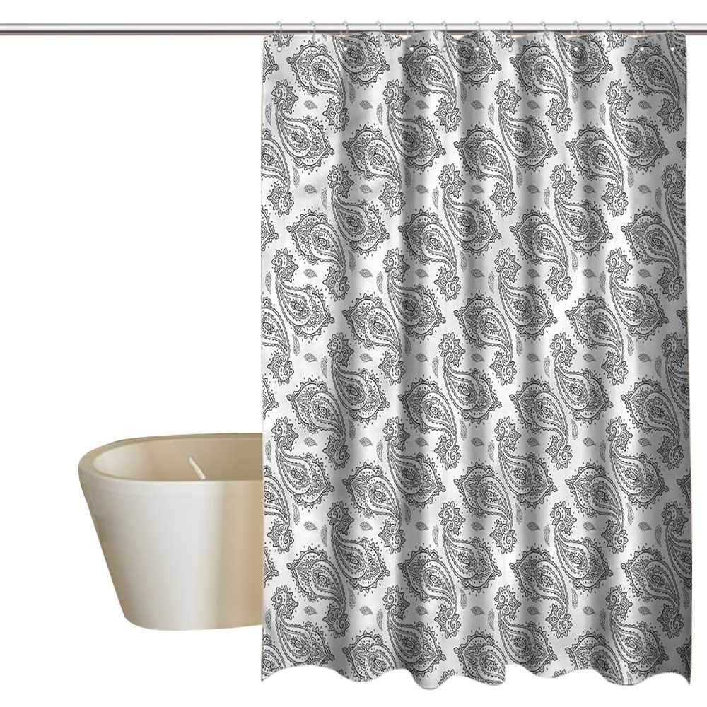 Amazon Com Wixuewu Shower Curtains For Bathroom Cream Paisley