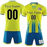Custom Soccer Jersey Sports Team Training Soccer Uniforms Personalized Name Number Logo Soccer Jerseys for Kids Youth Men