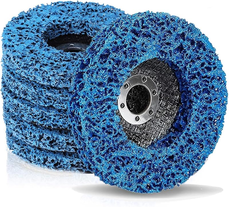 6 Pcs Strip Discs 115mm Paint Removal Wheel for Angle Grinder Blue
