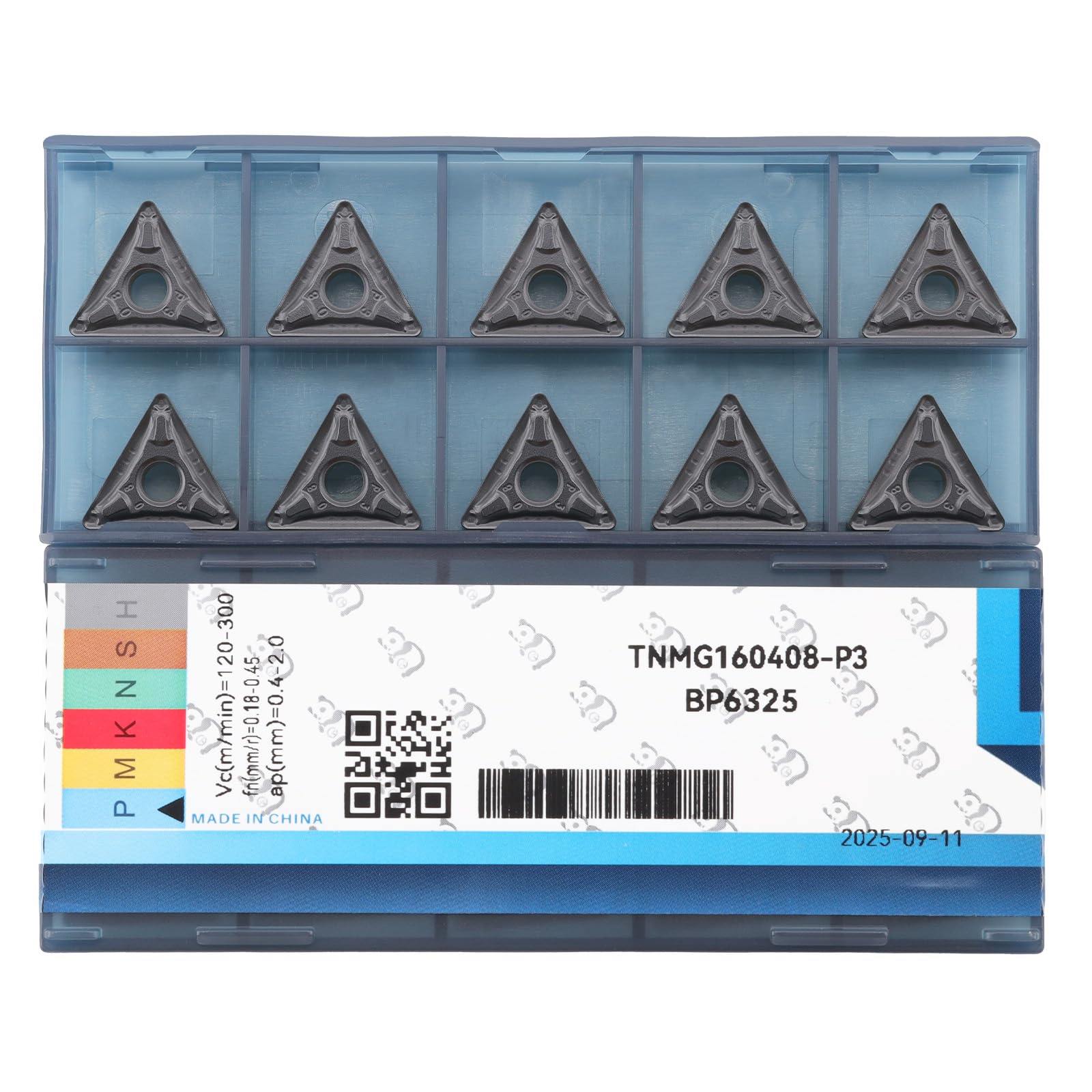 CDBP TNMG 332 Tnmg160408 of CNC Carbide Inserts for Steel Turning Cutting Tools,TNMG Triangle Turning Insert,10 pcs