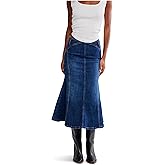 Free People Womens Zia Denim Skirt