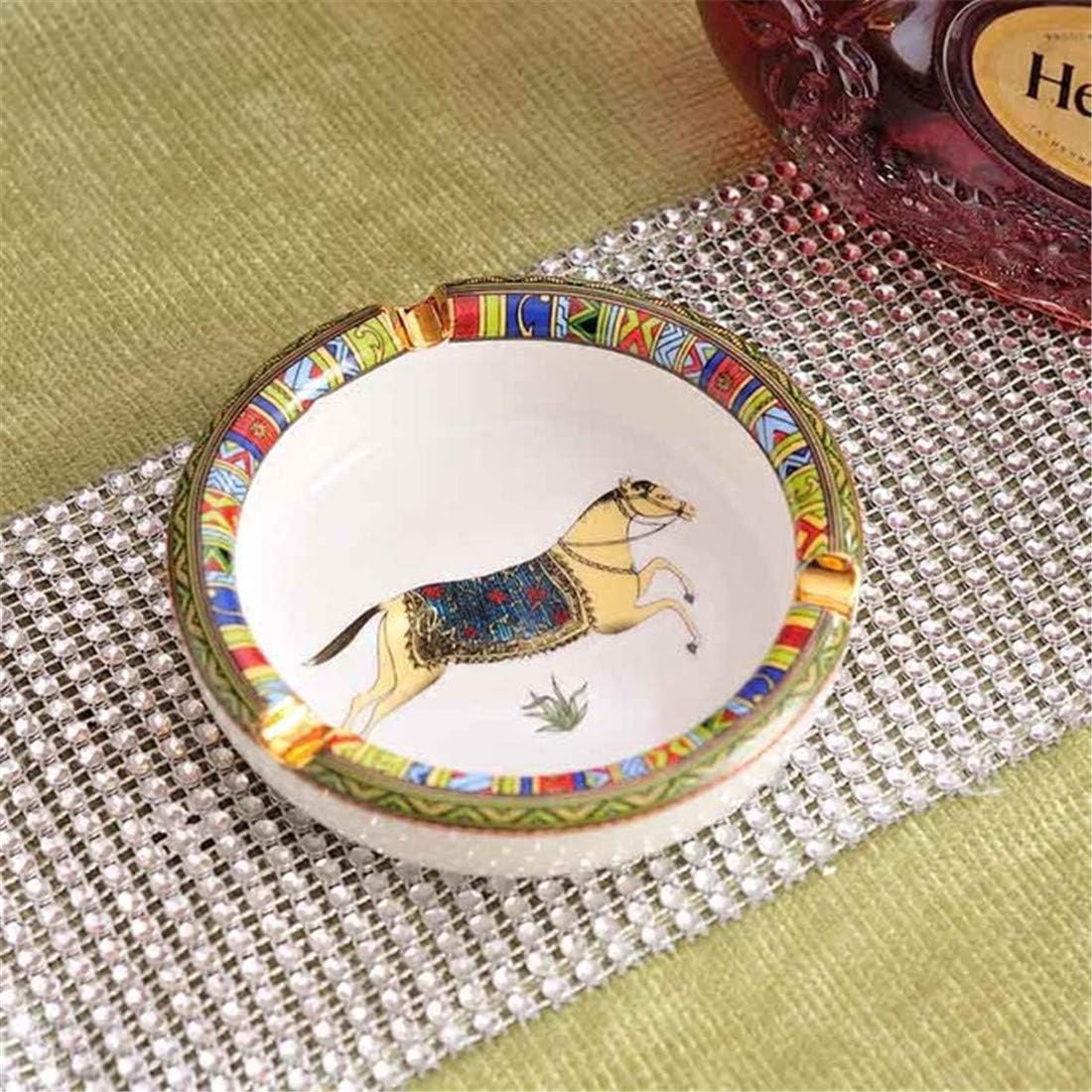 JONARO 1 pcs Luxury Porcelain Ashtray Ceramic Ash Tray Cigarettes Smoking Accessories Home Decora Small Gifts