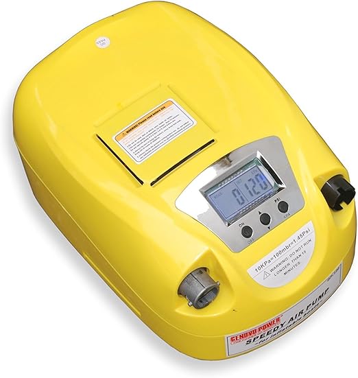 Genovo Power Portable 12V Digital Control Electric Air Pump with 1 to