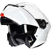 CYRIL Modular Motorcycle Helmet DOT Approved, Flip Up Full Face for Adults | Intercom ready, eyewear friendly with 3 visors (extra smoke shield), light 3.6 lbs build, and carrying bag