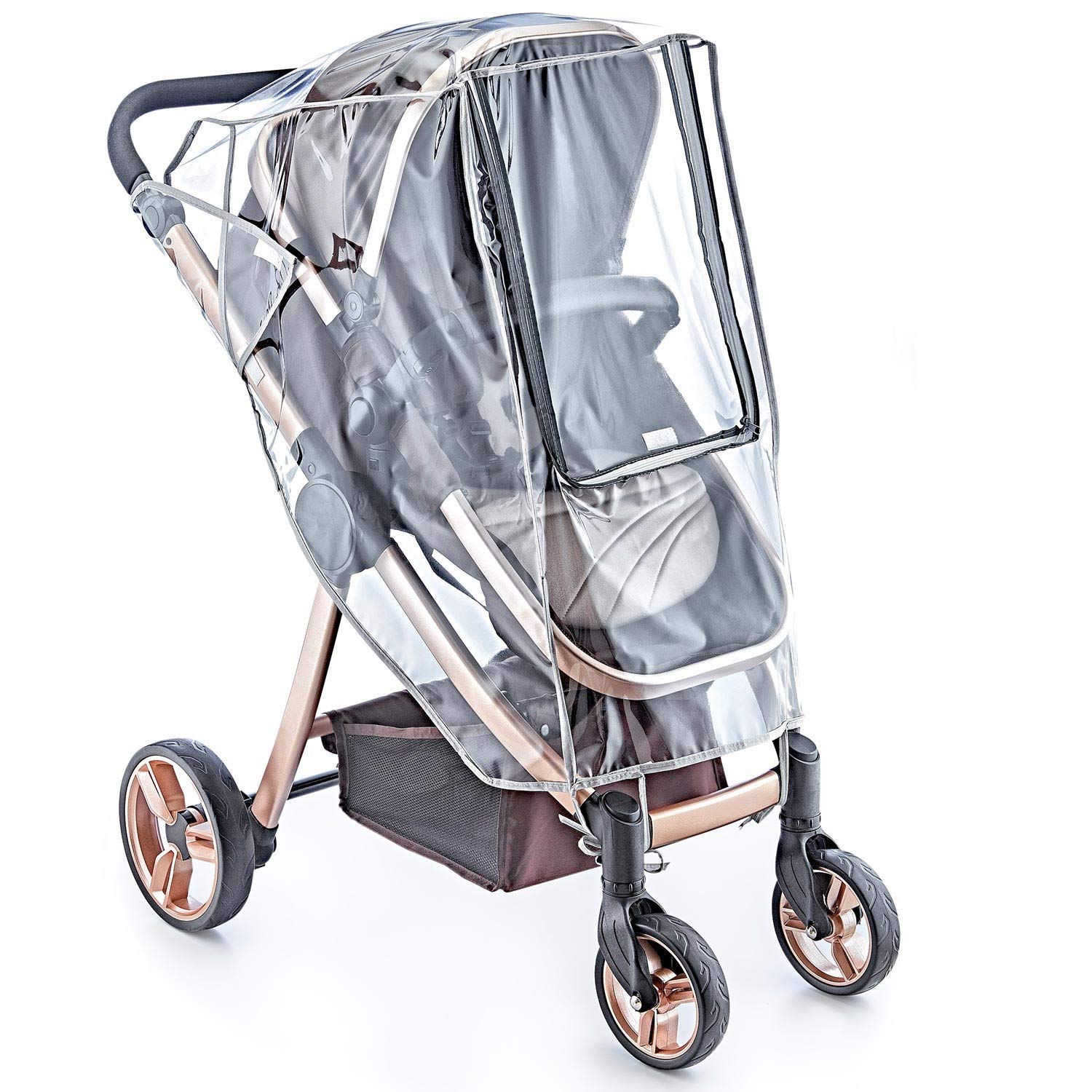 stroller plastic rain cover