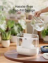 DREO 4L Cool Mist Humidifier for Bedroom Baby Quiet Oil Diffuser Top-Fill 36H view 6