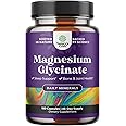 Pure Magnesium Glycinate 400mg Per Serving - Vegan High Absorption Chelated Magnesium Capsules for Women & Men with Elemental 400mg for Mood Sleep and Relaxation Support - 45 Servings