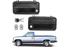 Yinlowa Exterior Door Handle w/Lock Cylinder & Keys for Chevy C1500 C2500 C3500 K1500 K2500 K3500 GMC Yukon Front Left & Right Chevrolet GMC Truck Door Handles Replace 15742229 15742230