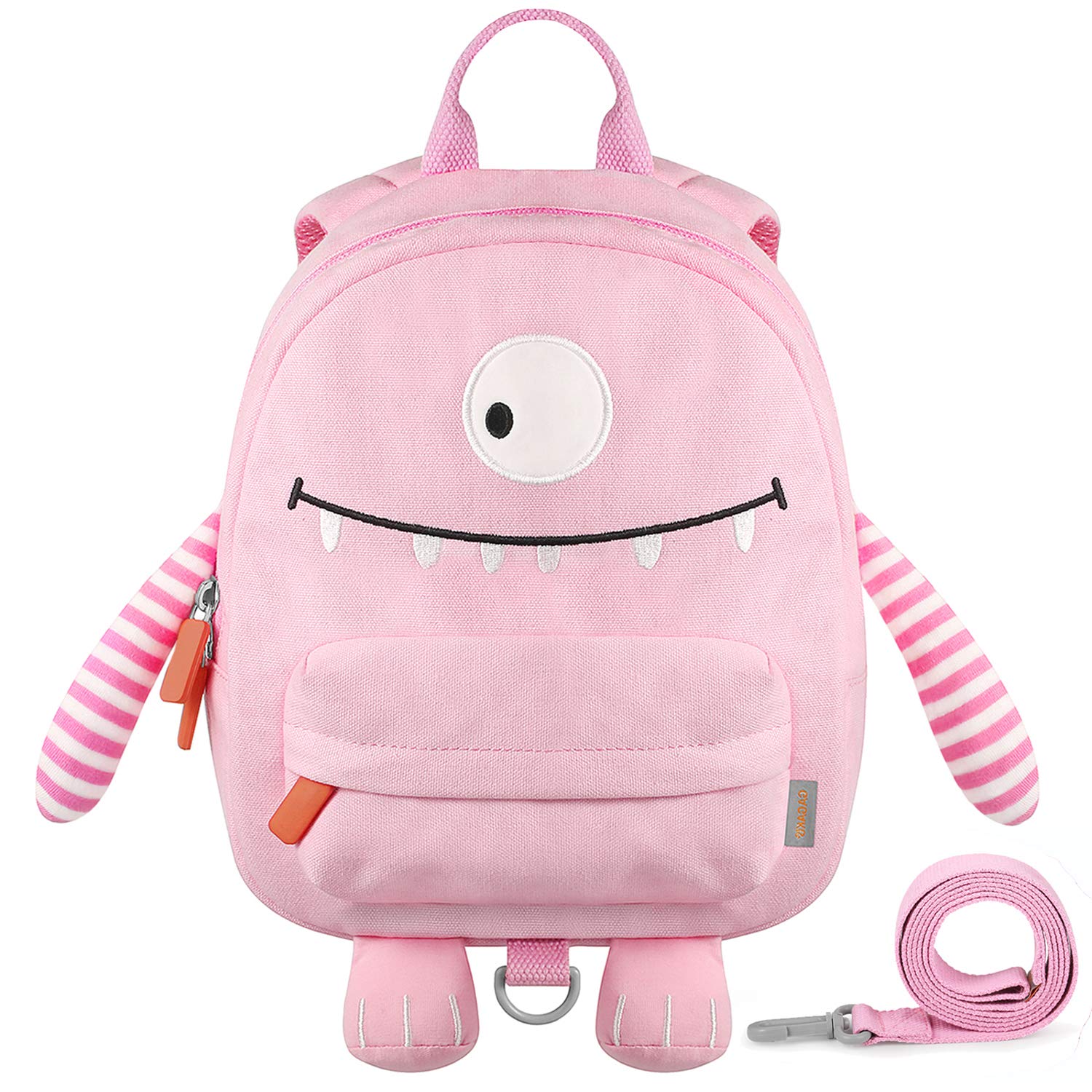 GAGAKU Mini Backpack for Baby Girls 3D Cute Cartoon Preschool Backpack with Anti-Lost Harness Leash - Pink