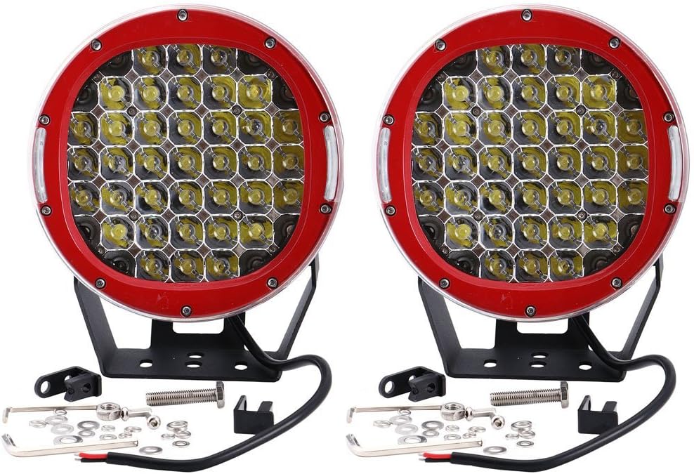 TURBO SII 9" 185W 12V 24V Round Spot Beam Led OffRoad Light Driving Fog lights Bumper Headlights Jeep Wrangler JK TJ FJ YJ XJ Polaris RZR Tahoe Peterbilt Rubicon Land Cruiser AMF Harley Davidson