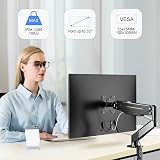 Suptek Single Monitor Arm Gas Spring Desk Mount 17-32 in 10kg VESA 75/100 view 2