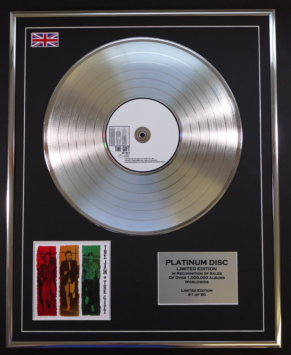 Limited Edition Cd Platinum Disc THE JAM/LTD EDITION CD PLATINUM DISC/THE GIFT