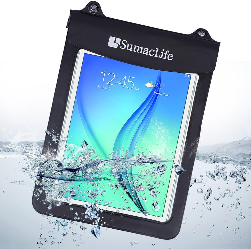Amazon Com 10 1inch Tablets Waterproof Bag Sports Outdoors Tablet Sleeve Dry Bag Water Resistant Case Cover For Samsung Galaxy Tab A 9 7 Sm T550 Wifi Sm T555 3g 4g Lte And Wifi Black Computers