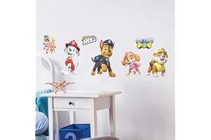 WALL PALZ Paw Patrol Puppies Wall Decals - Chase Marshall Rubble Skye Vinyl Wall Sticker Bedroom Decorations - Paw Patrol Room Decor Peel and Stick