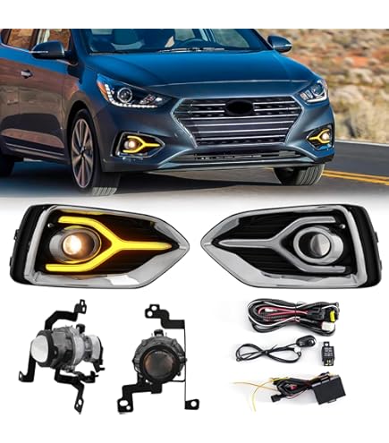 ACK Daytime Running Light For Hyundai Elantra GT 2018-2020 - Driver Side Clear Lens, DOT Certified