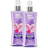 Body Fantasies Signature Fragrance Body Spray, Romance & Dreams, 8 fl oz (Pack of 2)