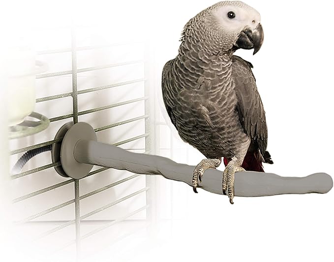 K&H Pet Products ThermoPerch Heated Bird PerchMedium Gray 1.25" x 13