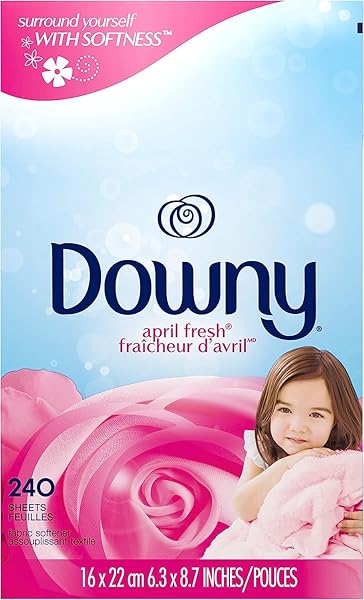 DOWNY DRYER SHEETS LAUNDRY FABRIC SOFTENER, APRIL FRESH, 240 COUNT