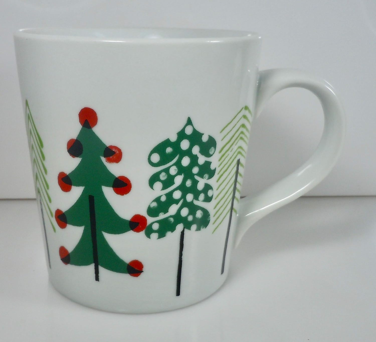 Crate and Barrel Jenny Bowers Christmas Tree Jingle Mug 4 1